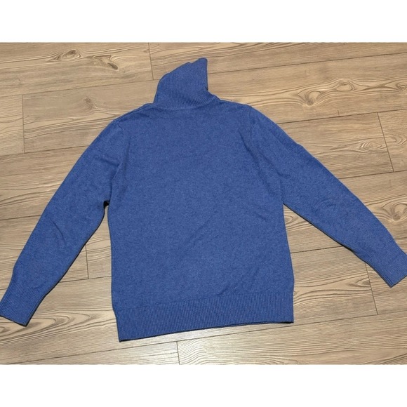 L.L. Bean Sweaters - L.L. Bean Women's Turtleneck Sweater Deep Blue 95% Cotton 5% Cashmere Medium